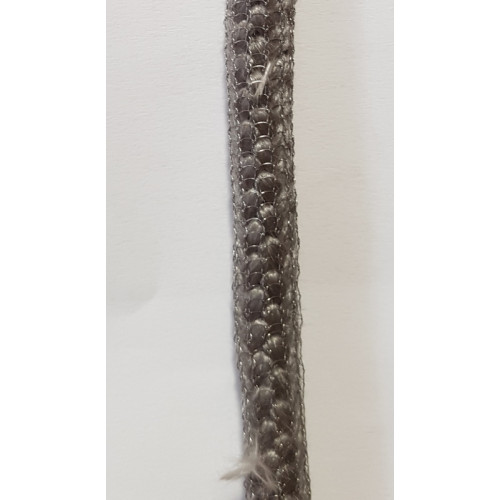 Těsnění dveří pr. 10 mm, typ 84203/3W/0/0/0 - šedé s opletem SORIA    